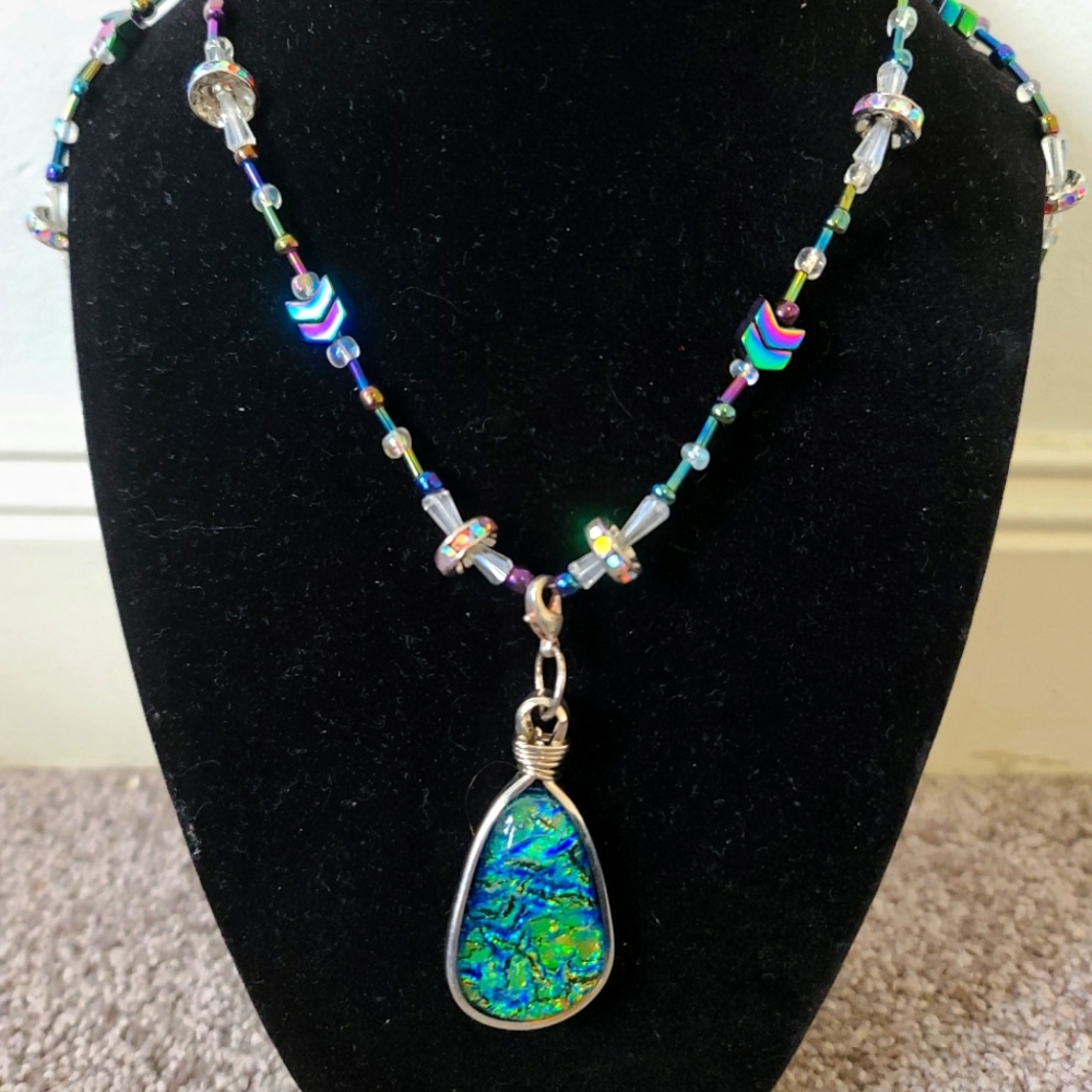 Mermaid jem long necklace
